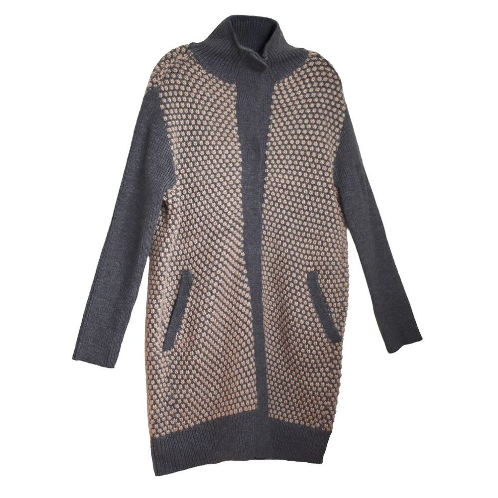 Antik Batik Collection Women’s Coat Wool Long Jacket Honeycomb Knits Size L - Picture 5 of 7